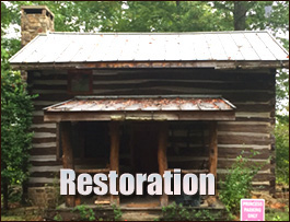 Historic Log Cabin Restoration  Chowan County, North Carolina